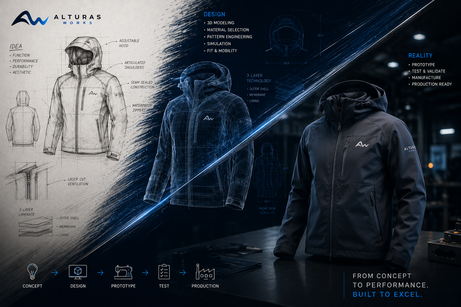 Product design and development concept