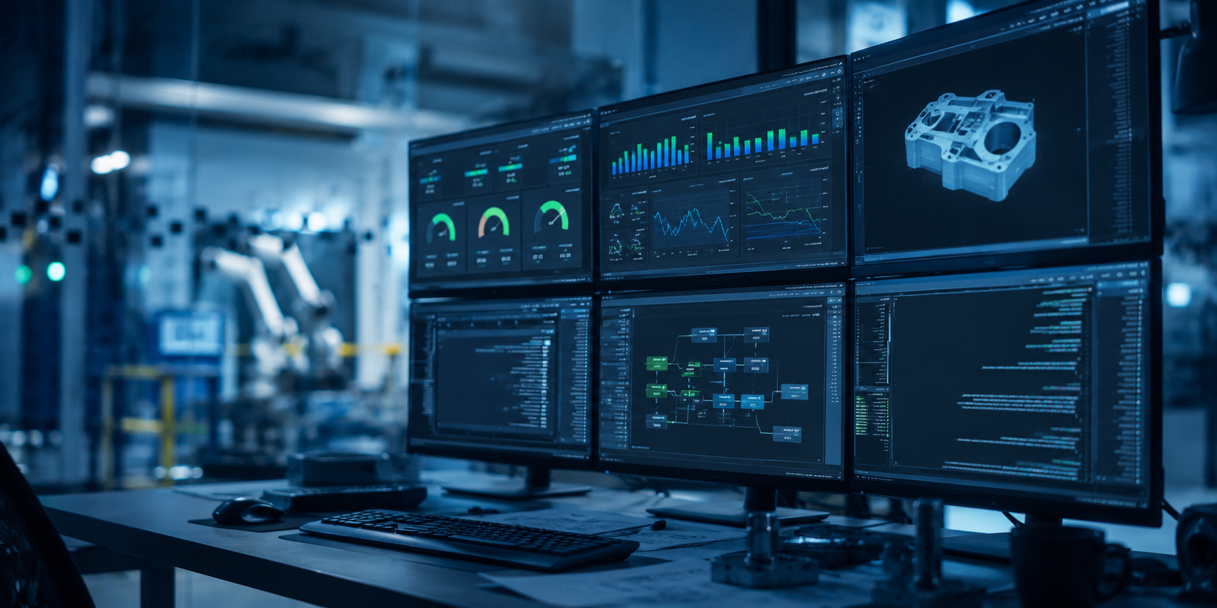 Custom software and machine monitoring